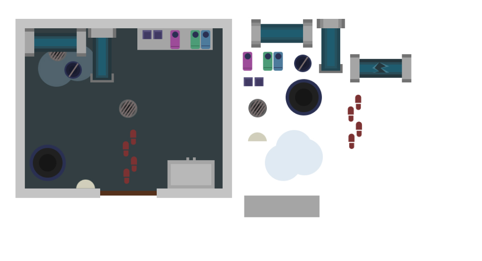 Early concept of the school layout