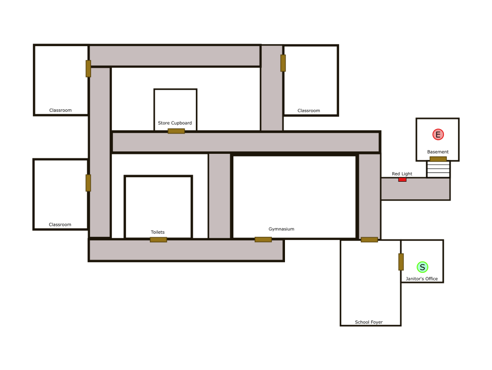 Early concept of the school layout
