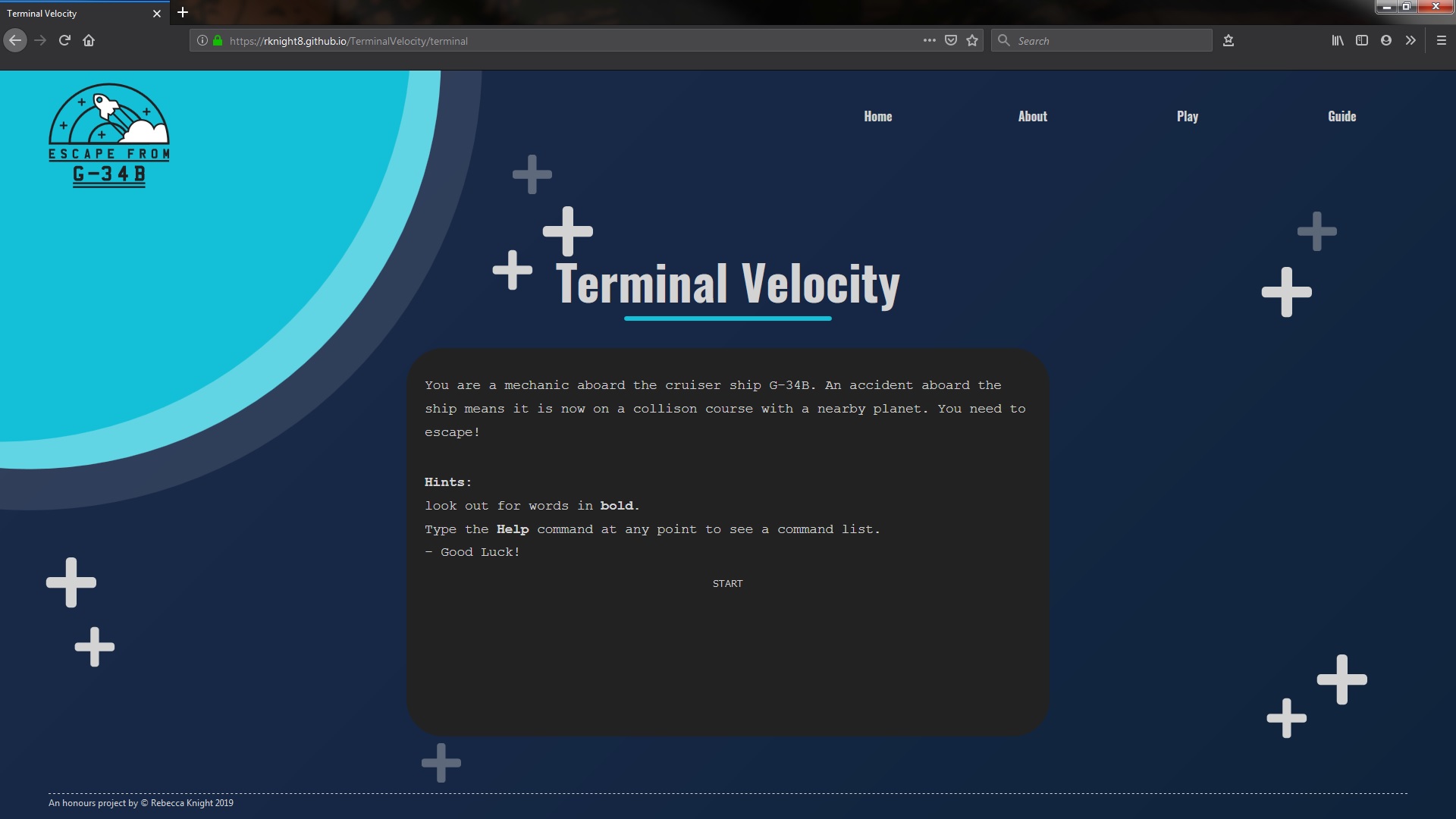 Screenshot of Terminal Velocity during play